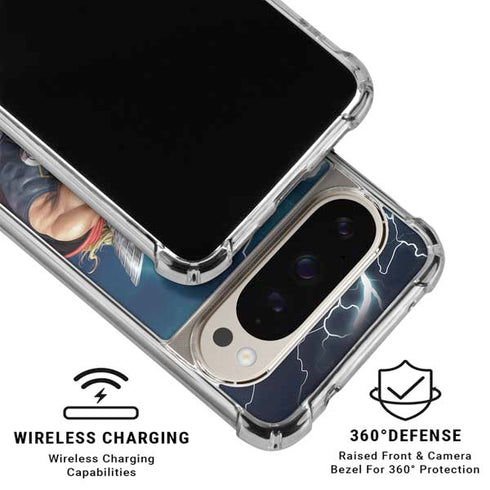 Marvel Thor Thor and Mjolnir Google Pixel 9/9 Pro Clear Case